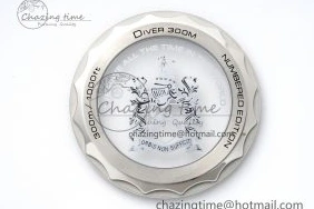 0521 Unisex Seamaster 300M 007 Platinum VSF 1:1 Best Edition Gray Dial on SS Bracelet A 7826